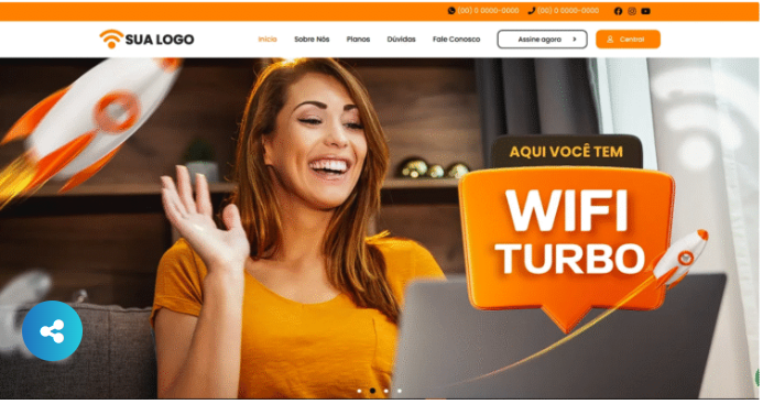 Templete site wordpress para provedores de internet